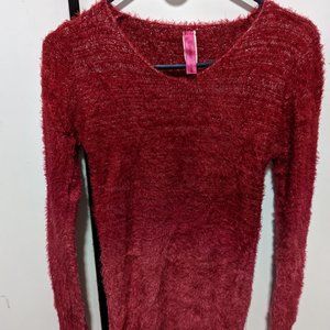 Cute fuzzy Ombre sweater